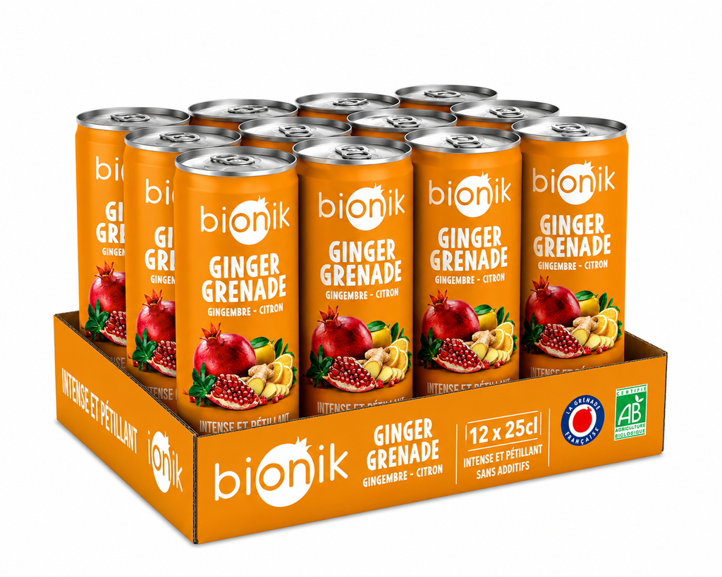 Ginger Grenade - Intense et pétillant - Pack de 12