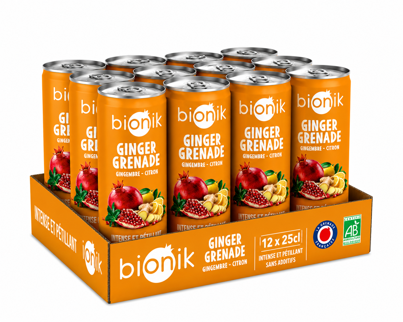 Ginger Grenade - Intense et pétillant - Pack de 12